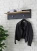 Garderobenpaneel Beveren in Kastanie und Fresco grau 80 x 23 cm Bild 5