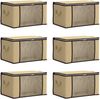 vidaXL Aufbewahrungsbox mit transparentem Seitenfenster 6 pcs Creme 42024672 Bild 2