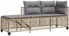 vidaXL 3-tlg. Garten-Ecksofa-Set mit Kissen Beige Poly Rattan 365448 Bild 4