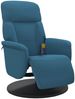 vidaXL Massagesessel mit Fußteil Blau Samt 356692 Bild 3
