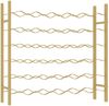 vidaXL Weinregal für 36 Flaschen Golden Metall 340911 Bild 2