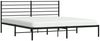 vidaXL Bettgestell mit Kopfteil Metall Schwarz 200x200 cm 352326 Bild 5