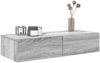 vidaXL Wandregal mit Schubladen Grau Sonoma 80x33x17 cm Holzwerkstoff 859982 Bild 3