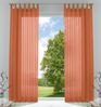 2er-Pack Gardinen Transparent Vorhang Set Wohnzimmer Voile Schlaufenschal mit Bleibandabschluß HxB 245x140 cm Terrakotta, 61000CN Bild 5