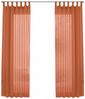 2er-Pack Gardinen Transparent Vorhang Set Wohnzimmer Voile Schlaufenschal mit Bleibandabschluß HxB 245x140 cm Terrakotta, 61000CN Bild 2