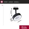 Paulmann 955. 89 URail LED Schienenspot Circle 160lm 5W 3000K dimmbar 230V Schwarz matt Bild 2