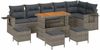 vidaXL Gartensofa-set 10 pcs Grau Poly-Rattan 3361773 Bild 2