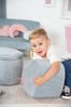 roba Kinderhocker 'Lil Sofa' - Herzform - Samtstoff - Sky / Hellblau Bild 2