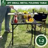 EASTSTORM Campingtisch Klappbar 60x40cm Beistelltisch Gartentisch Grilltisch Bild 2