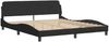 vidaXL Bettgestell Dover Schwarz 180x200 cm Samt 373338 Bild 3
