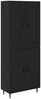 vidaXL Highboard 2 pcs Schwarz Eichen-Optik Holzwerkstoff 3416233 Bild 2