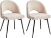 Esszimmerstuhl 2er Set ONAGA Bouclé Beige Bild 4