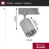 Paulmann 965. 52 ProRail3 LED Schienenspot Kratos 36° 2000lm 18,5W 4000K 230V Silber Bild 2
