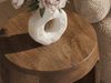 FINEBUY Beistelltisch FB116320 Anstelltisch Mango Massivholz 30 cm Ablagetisch rund modern (Kompakter, eleganter und vielseitiger Ablagetisch), Handgefertigt aus echtem Massivholz Bild 5