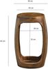 FINEBUY Beistelltisch FB116320 Anstelltisch Mango Massivholz 30 cm Ablagetisch rund modern (Kompakter, eleganter und vielseitiger Ablagetisch), Handgefertigt aus echtem Massivholz Bild 3