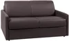 Schlafsofa 2-Sitzer CALIFE - Braun - Liegefläche: 120 cm - Matratzenhöhe: 18 cm Bild 2