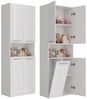 ibonto Hochschrank Badezimmerhochschrank Platzsparendes Aufbewahrungswunder Bild 5