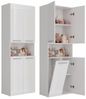 ibonto Hochschrank Badezimmerhochschrank Platzsparendes Aufbewahrungswunder Bild 4