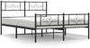 vidaXL Bettgestell mit Kopf- und Fußteil Metall Schwarz 120x200 cm 355283 Bild 2