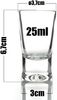 BigDean 12er Set Schnapsgläser 2cl - robuste + hochwertige Shotgläser aus Glas - spülmaschinenfest lebensmittelecht - standfest gegen Umkippen Bild 2