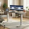 HOMALL Schreibtisch 100-160cm, Elektrisch höhenverstellbares Gestell, Super Belastung (LED-Anzeige mit zwei Speichereinstellungen für die Höhe und einem Haken) Bild 2