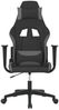vidaXL Gaming-Stuhl mit Massagefunktion Schwarz und Hellgrau Stoff 345492 Bild 3