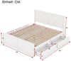 BlingBin Funktionsbett Stauraumbett Doppelbett (1 tlg), mit vier Schubladen,160×200 Bild 2