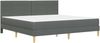 vidaXL Bettrahmen Dunkelgrau 200 x 200 cm Polyester 3414975 Bild 3