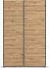 rauch Kleiderschrank, Schwebetürenschrank KRONACH, 2-türig, Eiche Artisan, 131 x 210 x 59 cm Bild 2