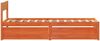 vidaXL Massivholzbett ohne Matratze Wachsbraun 90x190 cm Kiefernholz 846806 Bild 5