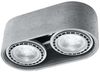 Deckenleuchte, 2-flammig, Grau, Beton, L 27 cm Bild 1