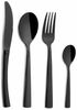 COMAS Besteck-Set HIDRAULIC Satin Black - 24 Teile Edelstahl 18/10 - 3 mm / Tafelbesteck Bild 4
