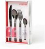 COMAS Besteck-Set HIDRAULIC Satin Black - 24 Teile Edelstahl 18/10 - 3 mm / Tafelbesteck Bild 2