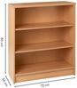 Stella Trading Optimus Regal, Holzwerkstoff, One Size, Buche Nachbildung, Regal 2 / 2 E-Böden Bild 4
