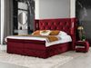 Boxspringbett Fazzle Lux, Rot, 180x200 cm Bild 2