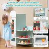 Kinder Supermarkt Spielset mit Kasse & POS-Maschine & Verkaufsautomat & Tafel Minzgrün Bild 4