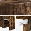 vidaXL Wandmontierte Waschbecken-Vanität Geräucherte Eiche 890567 Bild 5