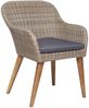 vidaXL 5-tlg. Garten-Essgruppe mit Kissen Braun 3156722 Bild 5