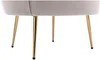 Vente-unique - DANDELION Sessel SamtStoff Schokoladenbraun - B 75 cm x H 76,5 cm x L 78 cm Bild 5