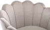 Vente-unique - DANDELION Sessel SamtStoff Schokoladenbraun - B 75 cm x H 76,5 cm x L 78 cm Bild 3