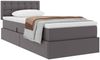 vidaXL Aufbewahrungsbett mit Matratze Grau 100 x 200 cm Kunstleder 3370383 Bild 3
