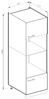 Mikrowellenschrank R-Line Weiß Hochglanz 60 cm Vicco Bild 3