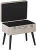 Hocker beige Kunstleder MALLARD Bild 5