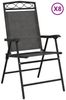 vidaXL Klappbare Gartenstühle 8 Stk. Graumeliert Stahl und Textilene 3157294 Bild 2