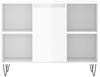 vidaXL Badschrank Hochglanz-Weiß 80x33x60 cm Holzwerkstoff 831630 Bild 5