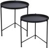 DRW Tisch, Metall, Schwarz, 58 x 55 x 55 cm Bild 1