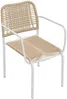 Vente-unique - NIOU Garden dining set Metall Beige - B 59,5 cm x H 80 cm x L 53 cm Bild 5