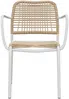 Vente-unique - NIOU Garden dining set Metall Beige - B 59,5 cm x H 80 cm x L 53 cm Bild 4