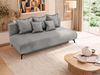 Sofa VIRENO mit Schlaffunktion, 3-Sitzer Sofa, Bettkasten, DL-System, Couch mit Stauraum, Metallfüße - Hellgrau Velvet Bild 4