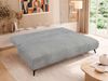 Sofa VIRENO mit Schlaffunktion, 3-Sitzer Sofa, Bettkasten, DL-System, Couch mit Stauraum, Metallfüße - Hellgrau Velvet Bild 5